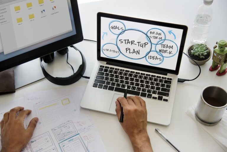 Startup på laptop